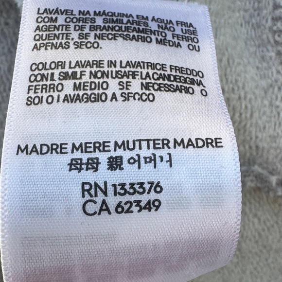 MOTHER The Drop Square Sweatshirt Mother Stars Size XS - Picture 13 of 14